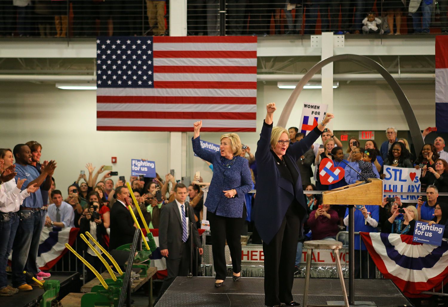 2015 - Hillary Clinton campaigns in St. Louis